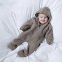 Baby Zipp-Overall mit Kapuze Wollfleece