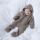 Baby Zipp-Overall mit Kapuze Wollfleece