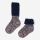 Babysocke Wolle/Baumwolle marine-bunt 00