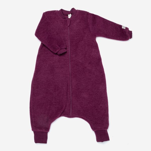 Schlafsack mit Fu von Lilano aus Wolle in Ringel | Lila Lmmchen Onlineshop
