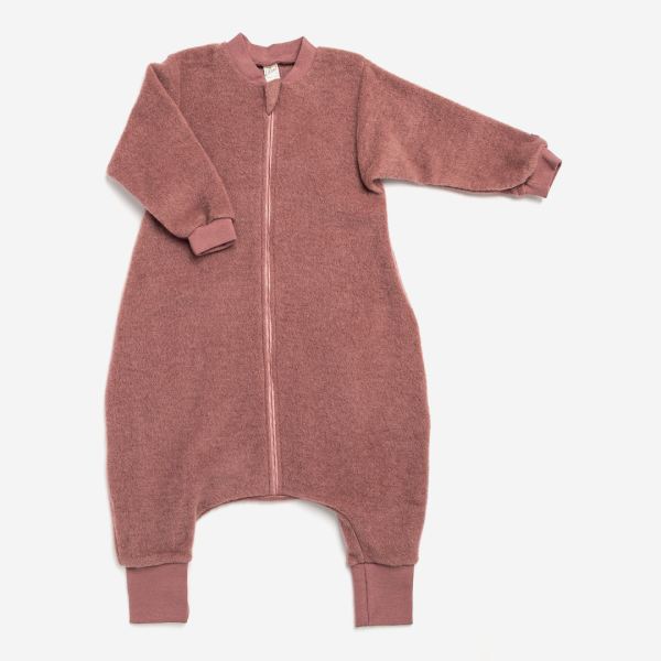 Schlafsack mit Fu von Lilano aus Wolle in Ringel | Lila Lmmchen Onlineshop