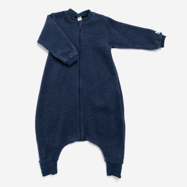 Schlafsack mit Fu von Lilano aus Wolle in Ringel | Lila Lmmchen Onlineshop
