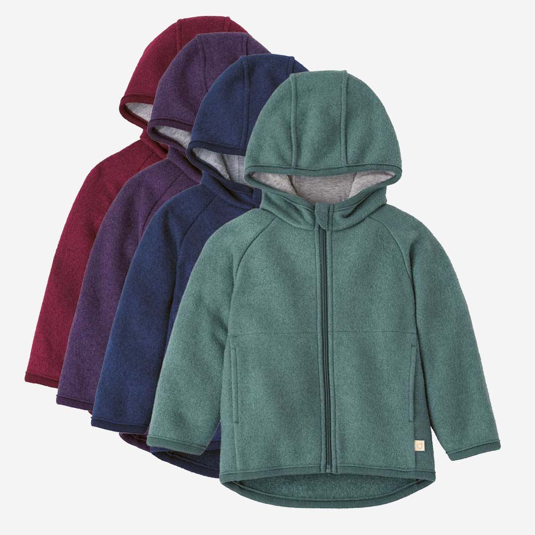 Schurwolle Wollwalk Jacke Regenbogen Disana Walkjacke Mit