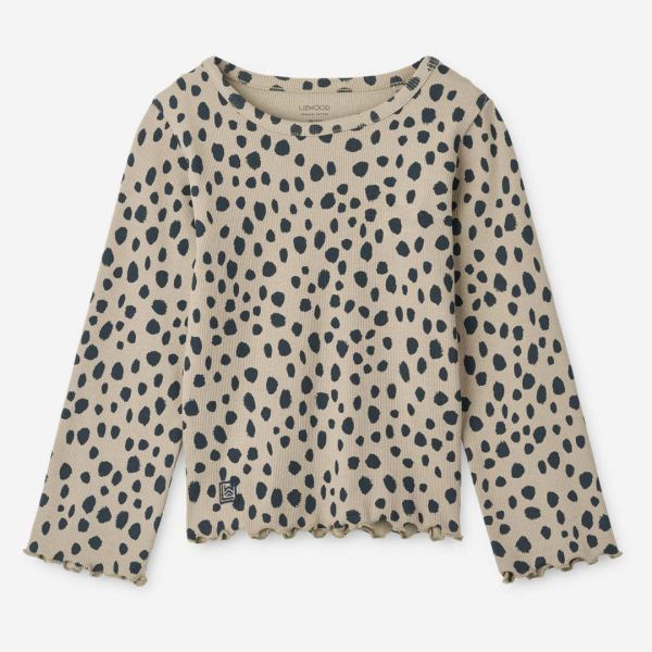 Langarmshirt Nieve Bio-Baumwolle leo spots