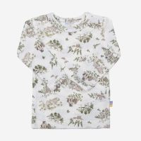 Baby Shirt Waldtiere Wolle/Seide