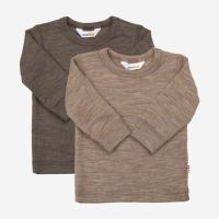 Shirt Wolle/Seide braun beige