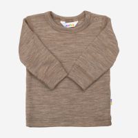 Shirt Wolle/Seide braun beige