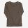 Damen Shirt Wolle/Seide braun meliert