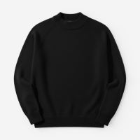 Unisex Sweater mit Stehkragen Merinowolle