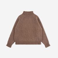 Kinder Raglan High Neck Sweater Lammwolle/Baumwolle