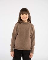Kinder Raglan High Neck Sweater Lammwolle/Baumwolle