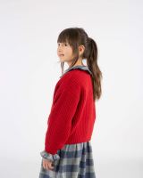 Kinder Strickjacke Lammwolle/Baumwolle