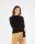 Damen Rib Longsleeve Baumwolle