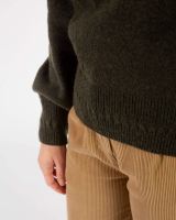 Damen Rollkragenpullover Lammwolle/Baumwolle