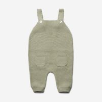 Baby Latzhose Krausstrick Baumwolle/Seide