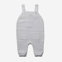 Baby Latzhose Krausstrick Baumwolle/Seide