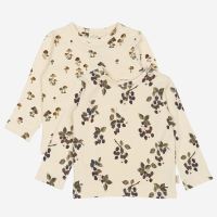 Langarmshirt Bio-Baumwolle Beeren und Pilze
