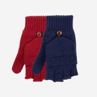 Halbfingerhandschuh mit Klappe für Kinder