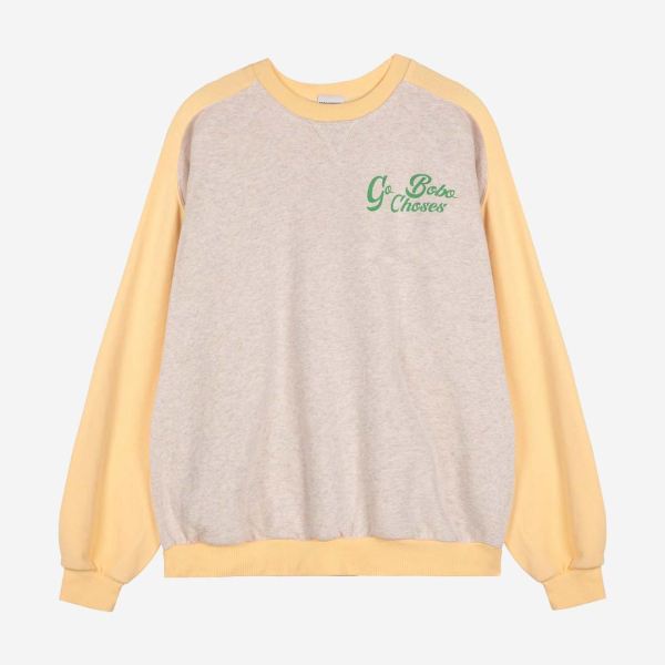 Damen Sweatshirt Relaxed Bio-Baumwolle Flower