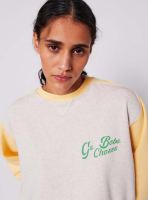 Damen Sweatshirt Relaxed Bio-Baumwolle Flower