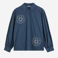 Damen Bluse mit 3/4 Ärmel Bio-Baumwolle