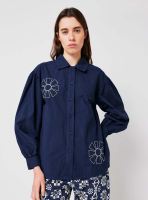 Damen Bluse mit 3/4 Ärmel Bio-Baumwolle