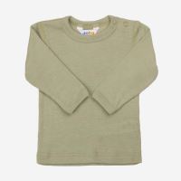 Baby Shirt Wolle/Seide grün