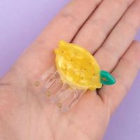 Mini Haarklammer Zitrone