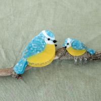 Mini Haarklammer Blaumeise