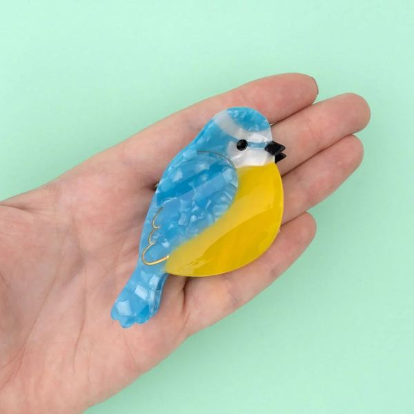 Haarklammer Blaumeise