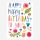 Postkarte „Happy Happy Birthday“