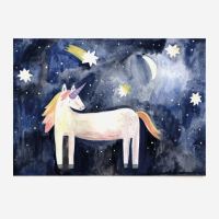 Postkarte „Alba Einhorn“