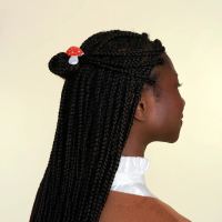 Mini Haarklammer Fliegenpilz