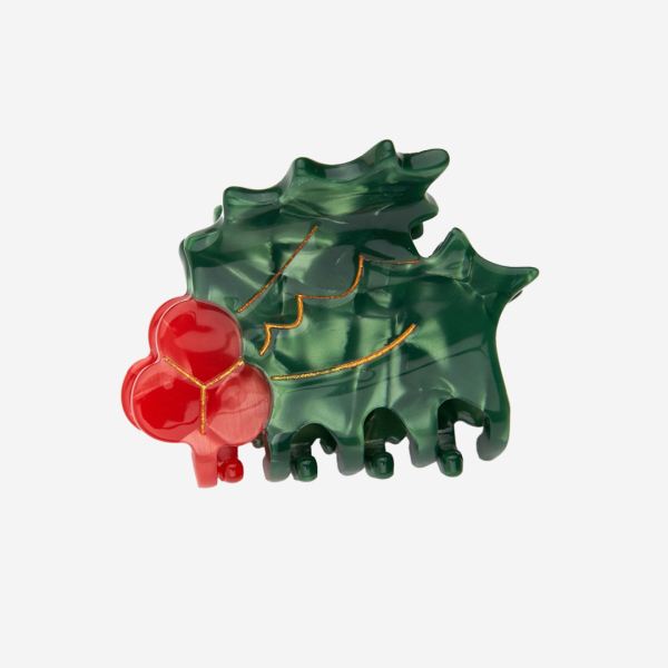 Mini Haarklammer Stechpalme