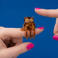 Mini Haarklammer Eule