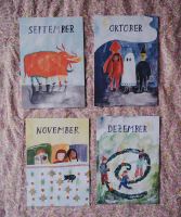 Postkarten Monatskarten-Set (12 Postkarten A6) von Gretas Schwester November