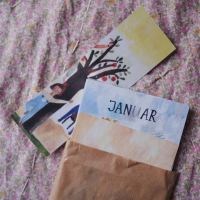 Kunstkarten Set Monatskarten von Gretas Schwester