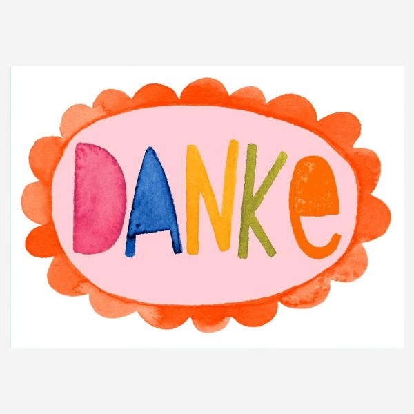Postkarte "Danke"