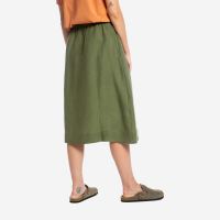 Damen Midi Rock Leinen