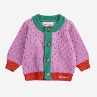 Strickjacke Color Block Bio-Baumwolle 24 Monate