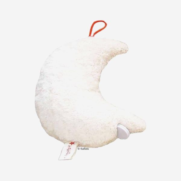 Spieluhr Mond (vegan) weiß