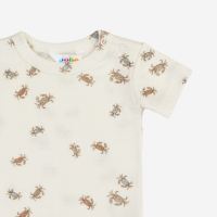 Body kurzarm Wolle/Seide Krabbe