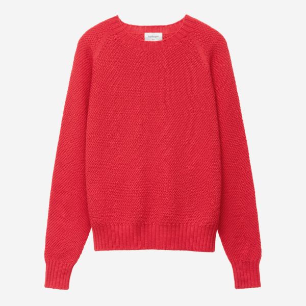 Damen Pullover ADA Wolle orange-koralle