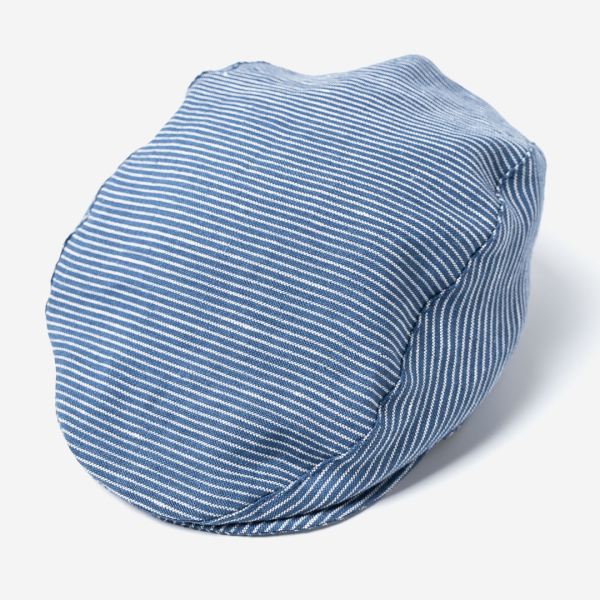 Schiebermütze Leinen navy