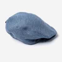 Schiebermütze Leinen navy