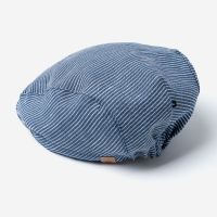 Schiebermütze Leinen navy