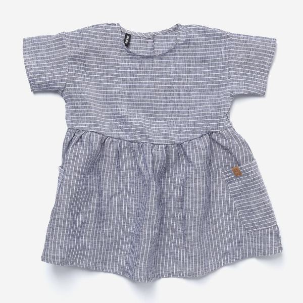 Sommerkleid Leinen marine
