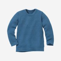 Wabenstrick-Pullover Bio-Merinowolle