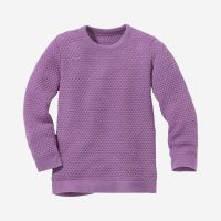 Wabenstrick-Pullover Bio-Merinowolle