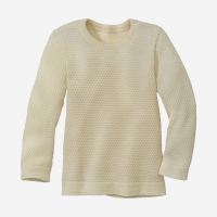 Wabenstrick-Pullover Bio-Merinowolle